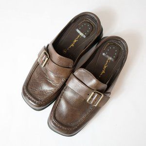 Thom McAn Y2K Leather Slip On Loafers Size 5